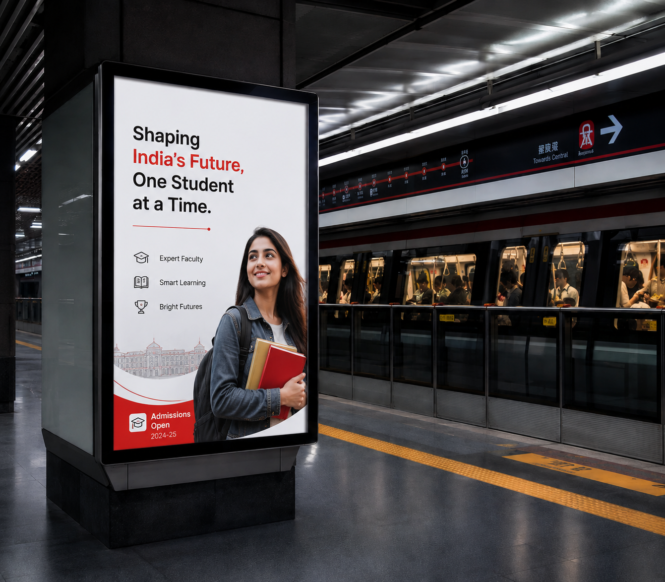 Metro station and transit advertising