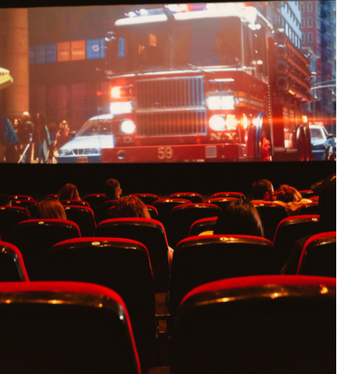 Cinema screen advertising